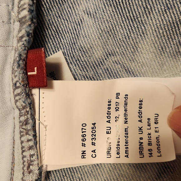 NWT Urban Outfitters Miss Sixty Denim Wrap Mini Skirt Size Large - Picture 11 of 11